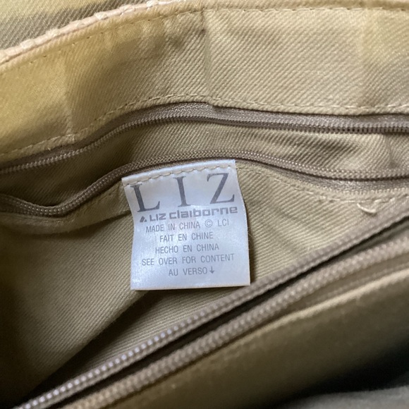 Liz Claiborne Tan Woven Jute Crossbody Ladies Shoulder Bag - Picture 4 of 16